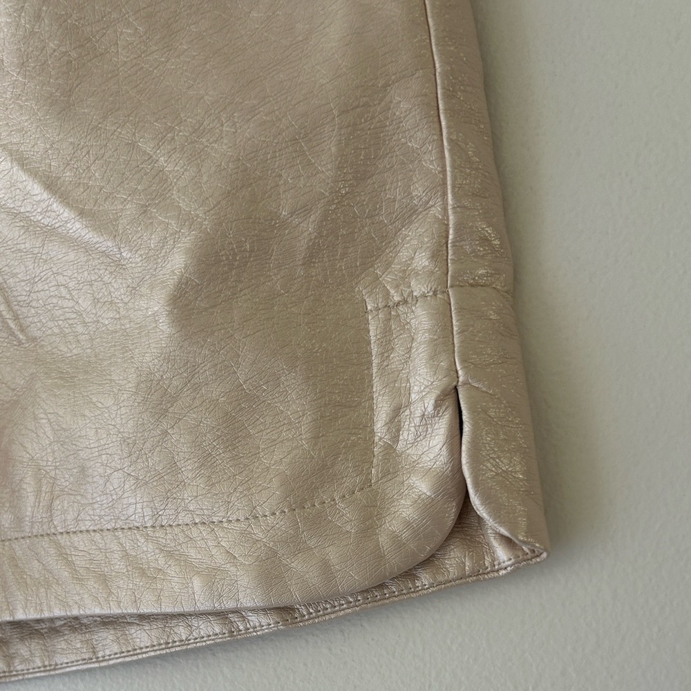 High-Rise Cream Athletic Drawstring Shorts for Women - Picture 5 of 14